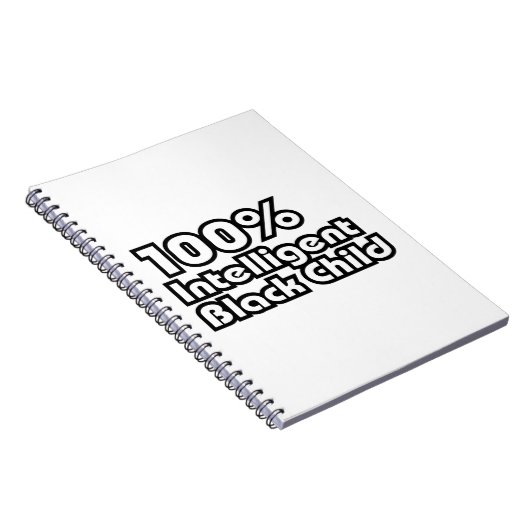 100% intelligent zwart kind notitieboek (Rechterzijde)