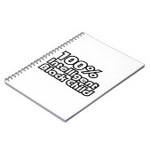 100% intelligent zwart kind notitieboek (Linkerzijde)