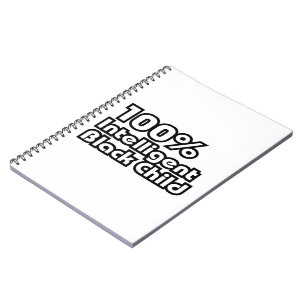 100% intelligent zwart kind notitieboek