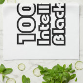 100% intelligent zwart kind theedoek (Gevouwen)