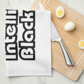 100% intelligent zwart kind theedoek (Quarter Fold)