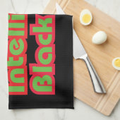 100% intelligent zwart kind theedoek (Quarter Fold)