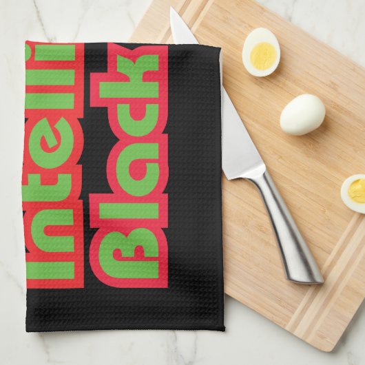 100% intelligent zwart kind theedoek (Quarter Fold)