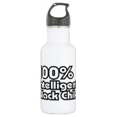 100% intelligent zwart kind waterfles (Voorkant)