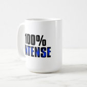 100% intensief koffiemok (Voorkant links)