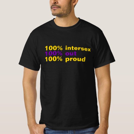 100% Intersekse T-shirt (Voorkant)