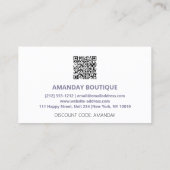 100 INVOEGSEL QR CODE 50%OFF DISCOUNT LOGO WHITE VISITEKAARTJE (Achterkant)