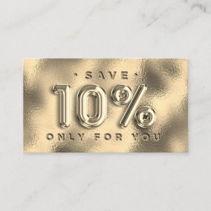 100 INVOEGSEL QRCODE 10%OFF Aangepast Logo goudgla Visitekaartje