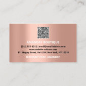 100 INVOEGSEL QRCODE 30%OFF Aangepast Logo Gold Visitekaartje (Achterkant)