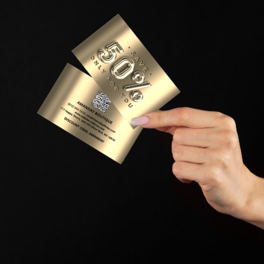 100 INVOEGSEL QRCODE 50%OFF Aangepast Logo Vip Gol Visitekaartje