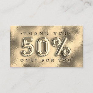 100 INVOEGSEL QRCODE 50%OFF Logo Gold Dank u Visitekaartje
