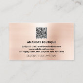 100 INVOEGSEL QRCODE 50%OFF ROOS Roze ballonnen in Visitekaartje (Achterkant)