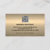 100 INVOER QRCODE 50%OFF Logo Groene Gold Professi Visitekaartje (Achterkant)