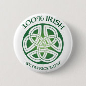 100% Irish Celtic Knot Button (Voorkant)