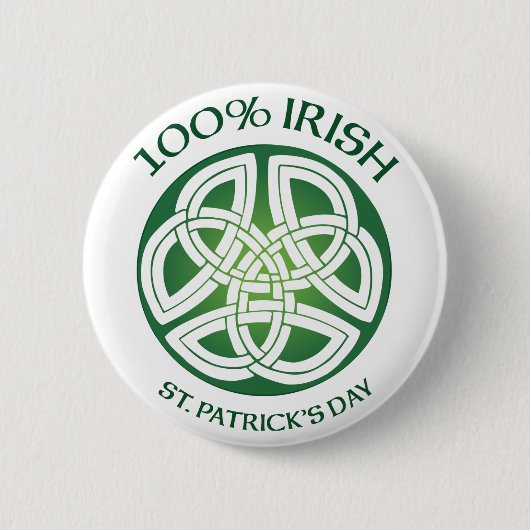 100% Irish Celtic Knot Button (Voorkant)
