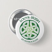 100% Irish Celtic Knot Button (Voorkant /achterkant)