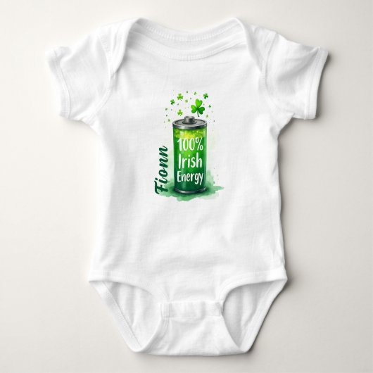 100% Irish Energy for Fully Charged Charmers Romper (Voorkant)