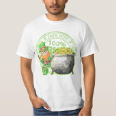100% Irish Leprechaun's Gold ~ T-Shirt (Voorkant)