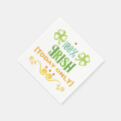 100% Irish Today Word Art Servetten (Hoek)