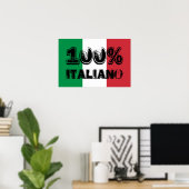 100% Italiaanafdrukken Poster (Thuiskantoor)