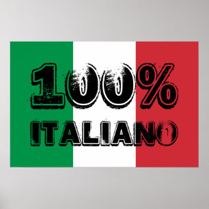 100% Italiaanafdrukken Poster