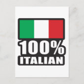 100% Italiaans Briefkaart (Voorkant)