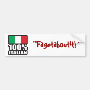 100% Italiaans Bumpersticker