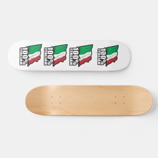 100% Italiaans Skateboard (Horizontaal)