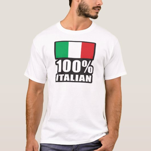 100% Italiaans T-shirt (Voorkant)