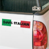100% Italiaanse Bumpersticker (Op Truck)