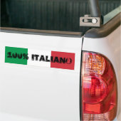 100% Italiaanse Bumpersticker (Op Truck)