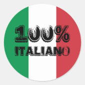 100% Italiaanse Sticker (Voorkant)