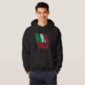 100% Italiaanse vlag Hoodie (Voorkant volledig)