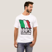 100% Italiaanse vlag T-shirt (Voorkant volledig)