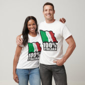 100% Italiaanse vlag T-shirt (Unisex)