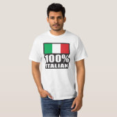 100% Italiaanse vlag T-shirt (Voorkant volledig)