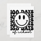 100 items voor 100 dagen school bedankkaart (Voorkant / Achterkant)