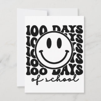 100 items voor 100 dagen school bedankkaart