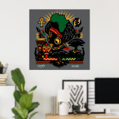 100 Jaar Black History Month 2026 Viering Poster (Thuiskantoor)