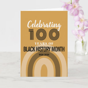 100 Jaar Black History Month Vieren Kaart