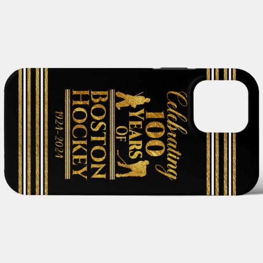 100 jaar Boston Hockey Case-Mate iPhone Case (Achterkant (horizontaal))