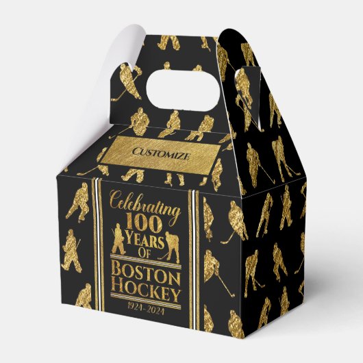 100 jaar Boston Hockey Gable Bedankdoosjes (Voorkant Zijde)