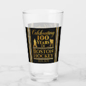 100 jaar Boston Hockey Glas (Achterkant)