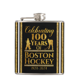 100 jaar Boston Hockey Heupfles