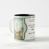 100 JAAR FATIMA-JUBILEUM 1917-2017 TWEEKLEURIGE KOFFIEMOK (Voorkant links)