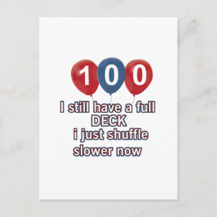100 jaar Grappige Verjaardag design Briefkaart