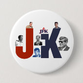 100 jaar JFK Ronde Button 7,6 Cm (Voorkant)
