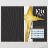 100 jaar Jubileum-bulletin van de Kerk Flyer (Voorkant)