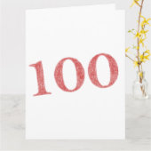 100 jaar jubileum kaart (Gele Bloem)