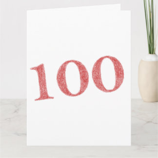100 jaar jubileum kaart